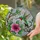 Iridescent Green Hummingbird Hibiscus Flower Mosaic - Nature Lover Home Decor Gift Stained Glass Suncatcher - 2