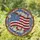 Floral American Flag Stained Glass Independence Day Home Decor Gift for Veterans Stained Glass Suncatcher - 1