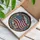 Floral American Flag Stained Glass Independence Day Home Decor Gift for Veterans Stained Glass Suncatcher - 3