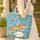 Ornate Koi Fish Water Lily Wreath Swirling Water - Everyday Carry Gift for Koi Lover Quilted Tote Bag - 4