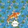 Ornate Koi Fish Water Lily Wreath Swirling Water - Everyday Carry Gift for Koi Lover Quilted Tote Bag - 7
