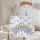 Personalized Wisteria Cascading Blossoms Intertwining Floral Wreath - Everyday Carry Gift Quilted Tote Bag - 5