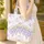 Personalized Wisteria Cascading Blossoms Intertwining Floral Wreath - Everyday Carry Gift Quilted Tote Bag - 4
