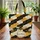 Ornate Honeybees Honeycomb Floral Wreath Everyday Carry Gift for Bee Lover Quilted Tote Bag - 3