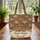 Densely Vintage Roses Ornate Bouquet Floral Wreath - Everyday Carry Gift Quilted Tote Bag - 3