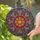 Radiant Twelve-Pointed Starburst Jewel Tone Tiffany Glass Edge-to-Edge - Home Decor Gift Stained Glass Suncatcher - 2