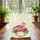 Elegant Pink Flamingo Tropical Floral Personalized - Everyday Carry Gift Quilted Tote Bag - 3