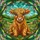 Baby Highland Cow Green Hills Floral - Farmhouse Home Decor Gift for Cow Lover Stained Glass Suncatcher - 5