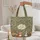 Forest Bear Fox Badger Floral Wreath - Everyday Carry Gift Quilted Tote Bag - 5