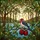 Small Colorful Bird Perched Branch Red Apples Woodland Scene - Home Decor Gift for Wildlife Lover Stained Glass Suncatcher - 5