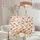 Red Orange Floral Poppies Name Medallion - Everyday Carry Gift Quilted Tote Bag - 5