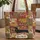 Black and Tan Dachshund Floral Wreath - Everyday Carry Gift for Dachshund Lover Quilted Tote Bag - 1