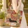 Black and Tan Dachshund Floral Wreath - Everyday Carry Gift for Dachshund Lover Quilted Tote Bag - 4