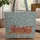 Vintage Steam Locomotive Wildflower - Everyday Carry Gift for Train Lover Quilted Tote Bag - 1