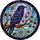 Dark Raven Gnarled Branch Autumn Leaves Dreamcatcher - Home Decor Gift for Bird Lovers Stained Glass Suncatcher - 5