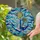 Anchor Ship Wheel Ocean Waves - Nautical Home Decor Gift Stained Glass Suncatcher - 2