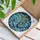 Anchor Ship Wheel Ocean Waves - Nautical Home Decor Gift Stained Glass Suncatcher - 3