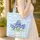 Bluebonnet Flowers Wildflower Wreath White Blossoms Everyday Carry Gift Quilted Tote Bag - 4