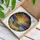 Dramatic Ocean Sunset Rowboat Beach Palm Trees - Home Decor Gift for Ocean Lover Stained Glass Suncatcher - 3