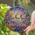 Jewel Tone Crescent Moons Golden Stars Swirling Nebula - Home Decor Gift Stained Glass Suncatcher - 2
