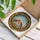 European Robins Perched Nest Autumn Leaves - Wildlife Lover Home Decor Gift Stained Glass Suncatcher - 3