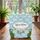 Personalized Daisies Ladybugs Floral Name Sky Blue Everyday Carry Gift Quilted Tote Bag - 3