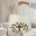 Ornate Wooden Cross Magnolia Wreath Name in Hoop - Faithful Carry Gift Quilted Tote Bag - 5