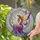 Fairy Woman Butterfly Wings Cherry Blossom - Home Decor Gift for Fairy Lover Stained Glass Suncatcher - 2