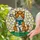 Calico Cat Baseball Cap Golf Club Stars - Home Decor Gift for Golfers and Cat Lovers Stained Glass Suncatcher - 2
