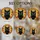 Black Cat Golden Eye Autumn Leaves - Cat Lover Home Decor Gift Stained Glass Suncatcher - 4