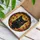 Black Cat Golden Eye Autumn Leaves - Cat Lover Home Decor Gift Stained Glass Suncatcher - 3