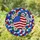 American Flag Red White Blue Stained Glass Flowers - Patriotic Home Decor Gift Stained Glass Suncatcher - 1