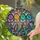 Agate Geode Slices Crystal Prism Luminous Light Ray Mosaic Home Decor Display Gift Stained Glass Suncatcher - 2