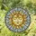 Ornate Sun Deity Face Golden Rays Ethereal Sky Circular Frame Home Decor Gift Stained Glass Suncatcher - 1