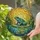 Red Eye Frog Lily Pad Water Landscape - Wildlife Lover Home Decor Gift Stained Glass Suncatcher - 2