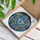 Wolf Head Dreamcatcher Blue Jewel Feather Mosaic – Wildlife Lover Home Decor Gift Stained Glass Suncatcher - 3