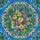 Circular Flower Bouquet Ornate Scrolled Frame - Home Decor Gift Stained Glass Suncatcher - 5
