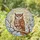 Stained Glass Majestic Owl Translucent Flowering Branches Sky - Home Decor for Nature Lovers Stained Glass Suncatcher - 1