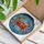 Crab Eight Legs Raised Claws Ocean Currents Bubbles - Home Decor Gift for Ocean Life Lover Stained Glass Suncatcher - 3