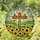 Christian Cross Sunflowers Monarch Butterflies Faith Home Decor Gift Stained Glass Suncatcher - 1