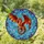 Flying Dragon Outstretched Wings Circular Frame - Home Decor Gift Dragon Lover Stained Glass Suncatcher - 1