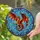 Flying Dragon Outstretched Wings Circular Frame - Home Decor Gift Dragon Lover Stained Glass Suncatcher - 2