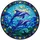 Dolphins Leaping Ocean Stained Glass - Home Decor Gift for Ocean Lover Stained Glass Suncatcher - 5