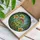 Green Frog Mushroom Hat Mandolin Lily Flowers - Home Decor Gift for Frog Lover Stained Glass Suncatcher - 3