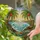 Tropical Seascape Palm Trees Sunset Sky Crashing Waves Islands - Home Decor Gift Stained Glass Suncatcher - 2