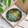 Tropical Seascape Palm Trees Sunset Sky Crashing Waves Islands - Home Decor Gift Stained Glass Suncatcher - 3