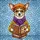 Spectacled Small Dog Newsboy Cap Reading Book Autumn Leaves - Home Decor Gift for Dog Lover Stained Glass Suncatcher - 5