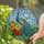 Majestic Fanned Tail Peacock Tropical Flowers - Home Decor Wildlife Lover Gift Stained Glass Suncatcher - 2