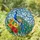 Majestic Fanned Tail Peacock Tropical Flowers - Home Decor Wildlife Lover Gift Stained Glass Suncatcher - 1