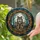Magnificent Alpha Wolf Golden Eyes Moonlit Forest - Wildlife Lover Home Decor Gift Stained Glass Suncatcher - 2